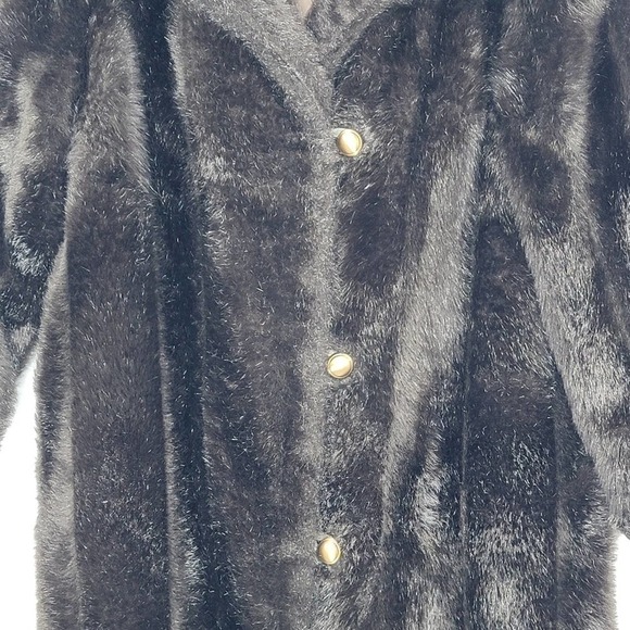 DARK Brown almost Black Mid Length Vintage fur - Picture 9 of 16